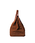 Birkin 40 Veau Barenia/Grizzly in Natural Fauve, side view